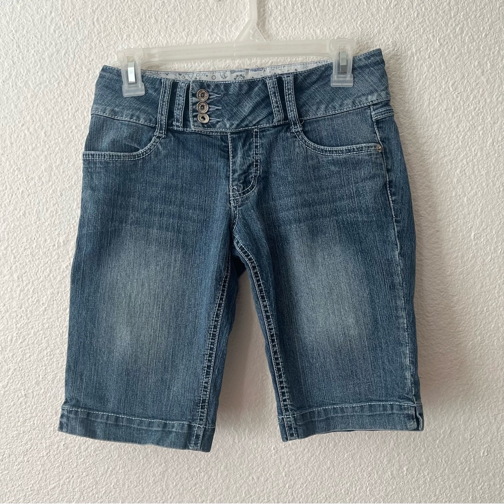 YMI Women's Denim Bermuda Shorts